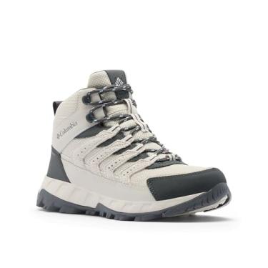 Imagem de Columbia Tênis feminino Strata Trail Mid impermeável para caminhada, Cinza nuvem/cinza escuro, 8.5 Wide