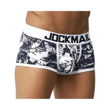 Imagem de Cuecas Boxer Masculinas De Algodão Sexy, Respiráveis E Confortáveis Co