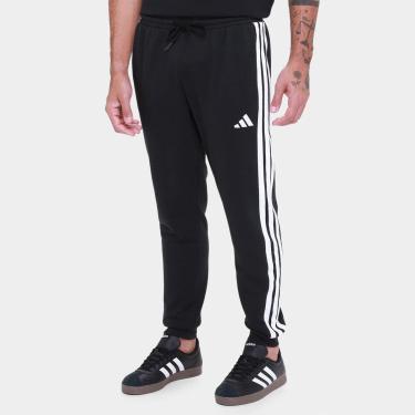 Imagem de Calça Adidas French Terry 3 Listras Masculina-Masculino
