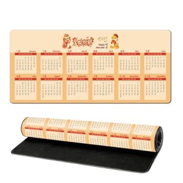 Imagem de Tapete de mouse para jogos, borracha criativa, espessa, antiderrapante, tapete de mesa para presente de ano estendido (300 * 800 * 2 mm estilo B)