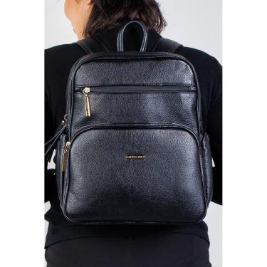 Imagem de Mochila feminina de couro liso Zaya-Feminino