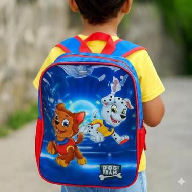 Imagem de Mochila Infantil Escolar Cachorro Herói Resistente e Espaçosa - FIRST