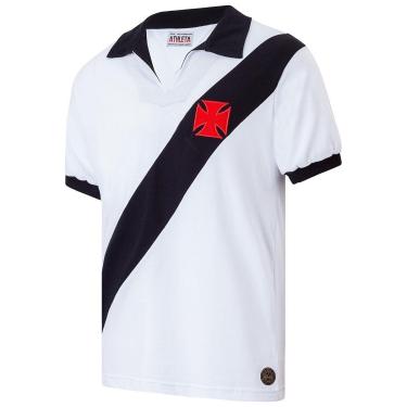 Imagem de Camisa Vasco Retrô 1960 Branca Masculina-Masculino
