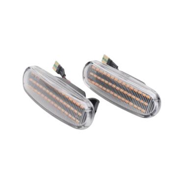 Imagem de Luz de marcador lateral âmbar LED lâmpada de seta seta sequencial sinal de seta dinâmico substituição para Fiat Abarth Punto Doblo Fiorino MK3 Idea Linea Multipla Qubo Stilo para Lancia Musa