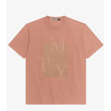 Imagem de Camiseta T-Shirt Manga Curta em Meia Malha Minty Marrom, 18, Marrom