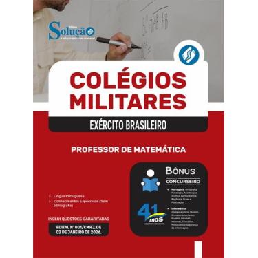 Imagem de Apostila Colégio Militar - Professor de Matemática - Editora Solução