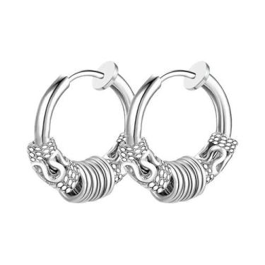 Imagem de Brincos De Clipe Com Pingente De Cruz Da Moda, Sem Furo, Para Homens E