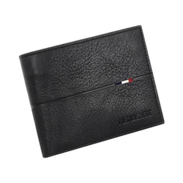 Imagem de Carteira Masculina Slim De Alta Qualidade Em Couro PU Com Zíper Curto,