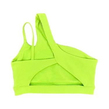 Imagem de Sutiã Esportivo Feminino Com Efeito Push Up, Alças Oblíquas, À Prova D