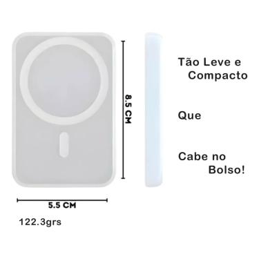 Imagem de Carregador Magnético Sem Fio Compatível Com Diversos IPH