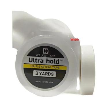 Imagem de Fita Adesiva Branca Para Peruca Lace Front 3 Jardas Dupla Face Walker 