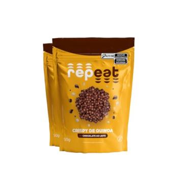 Imagem de Repeat Foods, Kit 2 Crispy De Chocolate Ao Leite Com Quinoa Repeat 50G