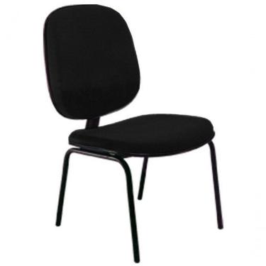 Imagem de Cadeira Diretor Fixa Para Escritório Linha Uno Preto