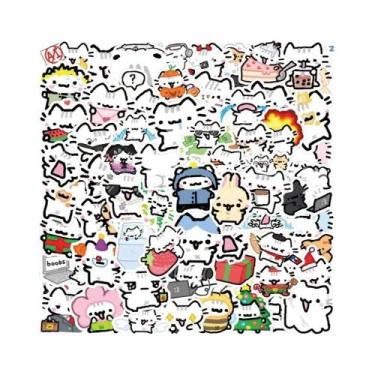 Imagem de Adesivos Kawaii Pokky Cat 90PCS, Decalques De Animais Fofos Para Lugga