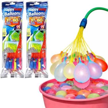 Imagem de Kit 74 Balões de Água Infantil com Enchimento Rápido Auto Vedação - Go
