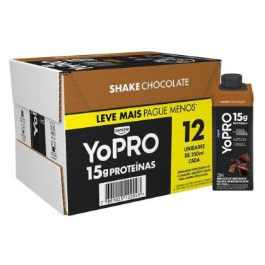 Imagem de YoPRO Chocolate 15g de proteínas 250ml - 12 unidades