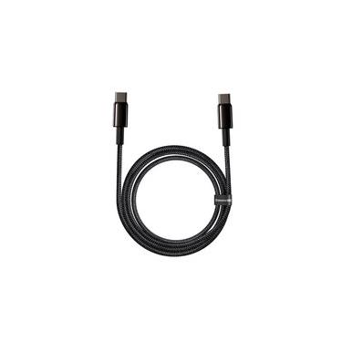 Imagem de Cabo Tipo C para Tipo C Baseus Tungsten Gold, 100W, 2m, Preto - CATWJ-A01