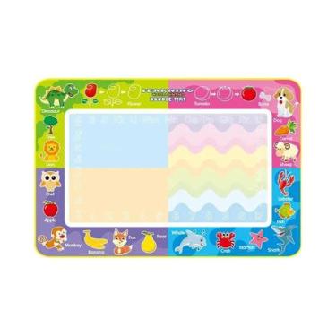 Imagem de Tapete Mágico De Desenho Com Água Para Crianças 150x100cm Com Canetas 