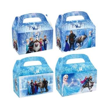 Imagem de Decorações De Festa Frozen Elsa 12pcs/24pcs, Sacos De Doces E Caixas D