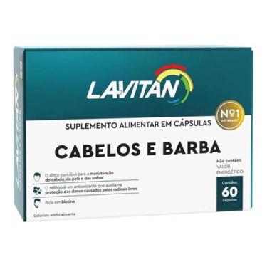 Imagem de Lavitan Cabelos e Barba Cimed 60 Cápsulas  Crescimento, Força e Preenc