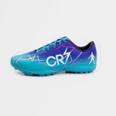 Imagem de Tênis de Futebol Chuteira Society Campo Trava Grama Jogador Colada e C