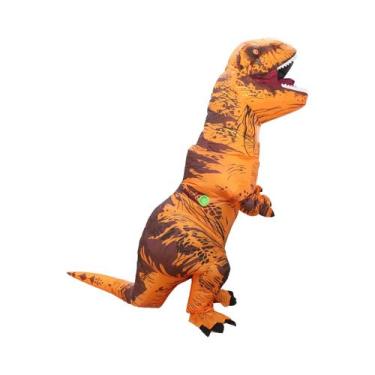Imagem de Fantasia Inflável De T-Rex Para Adultos, Mascote De Dinossauro Para Fe