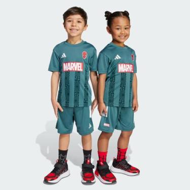Imagem de Conjunto Infantil Adidas Homem Aranha Verde, 8 ANOS