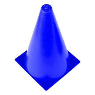 Imagem de Cone de Marcacao Poker Treinamento 23cm, Azul, 23