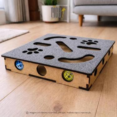 Imagem de Brinquedo Gatos Interativo Arranhdor Bolinha Para Gato Guizo - RICAPET