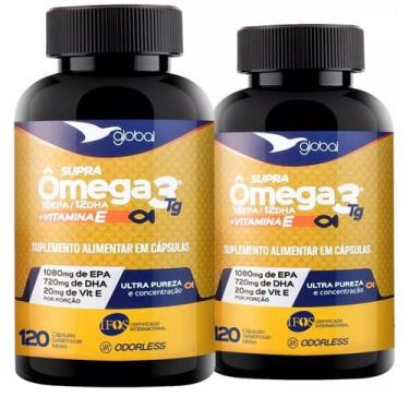 Imagem de Kit 2 Ómega 3 120 Cápsulas Global Suplementos