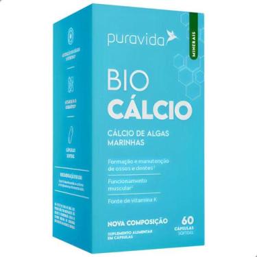 Imagem de Bio Calcio de Algas Marinhas 60 Capsulas Pura Vida, Natural