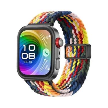 Imagem de Pulseira De Nylon Trançada Ajustável Para Huawei Watch Fit 3/4/4 Pro, 