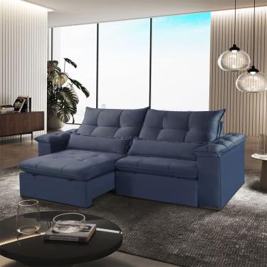 Imagem de Sofa Retratil e Reclinavel Exclusive 250cm Braco 25cm Meu Sofa Online