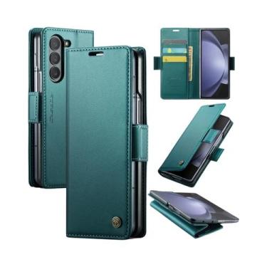 Imagem de Capa De Couro Estilo Empresarial Para Samsung Z Fold 7 6 5 5G, Carteir