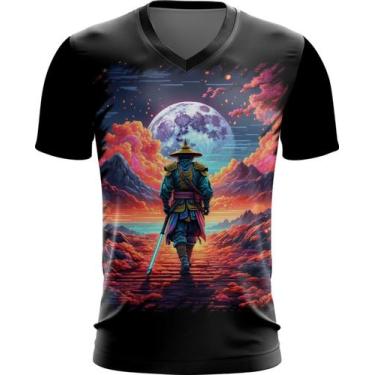 Imagem de Camiseta Gola V Samurai Ronin Sunset Sem Mestre 6 - Kasubeck Store®, P