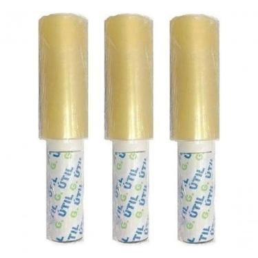 Imagem de 3 Filmes Pvc 12cm X 100 Metros Com Cabo Giratório Multi Uso