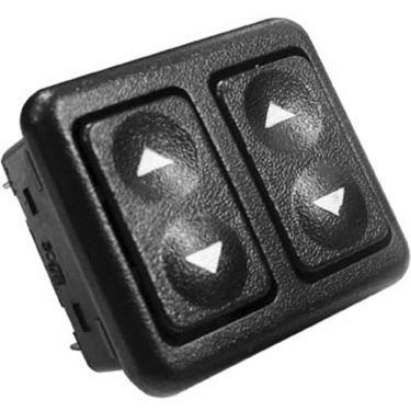 Imagem de Tecla Acionadora de Vidro Elétrico Dupla para Painel Modelo F103 Compatível com Ford Escort Verona 90-92 e Volkswagen