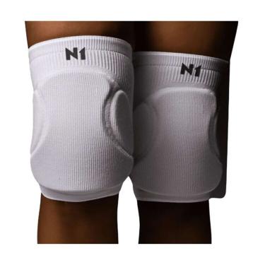 Imagem de Joelheira Esportiva Flyer com Proteção, Conforto, Ajuste Perfeito e Apoio Extra Branco N1 Sport