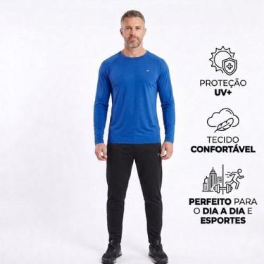 Imagem de Blusa Masculina Proteção Uv 50 Premium Moda Praia Academia Corrida Org