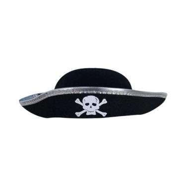 Imagem de Fantasia De Pirata Infantil Para O Halloween, Chapéu Com Fitas Vermelh
