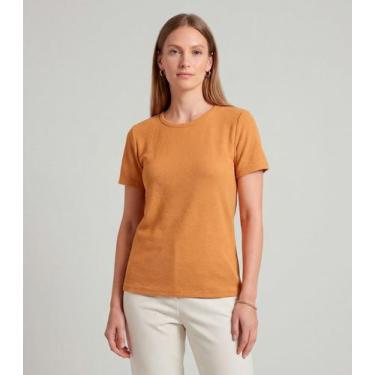 Imagem de Blusa Feminina Básica Infinita Cor Amarelo, GG, Amarelo