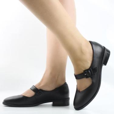 Imagem de Sapato Boneca Salto Bloco - DI VITRINI, Preto, 35
