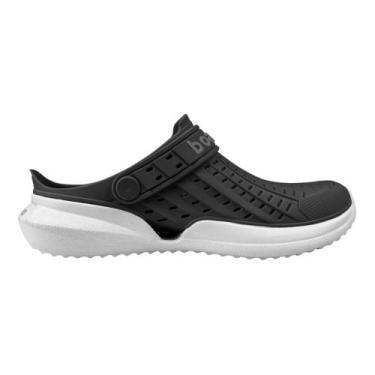 Imagem de Chinelo Sandália Boa Onda Flow Macio Conforto, 38, Preto, Branco, Femi