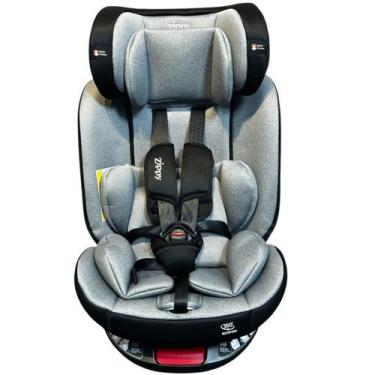 Imagem de Cadeirinha ISOFIX Cinza Para Carro Giro 360 Suporta Até 36Kg - ZIPPY T