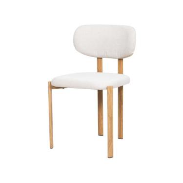 Imagem de Cadeira De Jantar Lais Luxo Branca Confortável Cozinha Sala - Designa 
