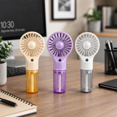 Imagem de Ventilador Umidificador Portátil Recarregável 4 Velocidades - Top Útil