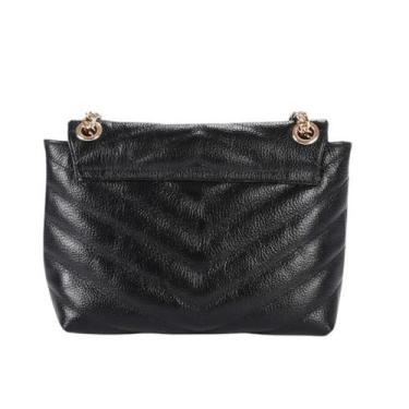 Imagem de Bolsa Jorge Bischoff Feminina de Ombro Pequena Couro, Único, PRETO