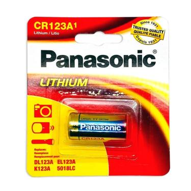 Imagem de Bateria Panasonic CR123 3V 1550MAH Longa Vida Útil com Baixa Taxa de Autodescarga
