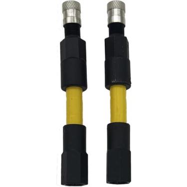 Imagem de Kit com 2 extensões de válvula flexíveis e duráveis de 85 mm - Marca P