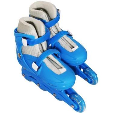 Imagem de Patins 4 Rodas Inline Azul Tamanho G Importway BW018AZG